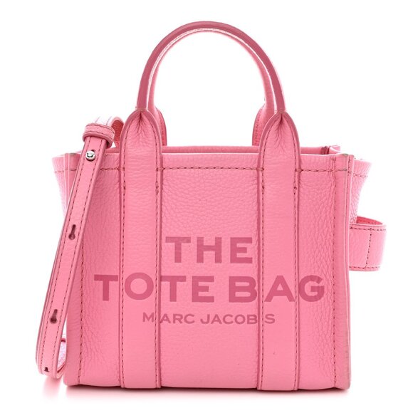 Marc Jacobs Handbags - AUTHENTIC MARC JACOBS Pink Leather "Mini" Tote Bag
